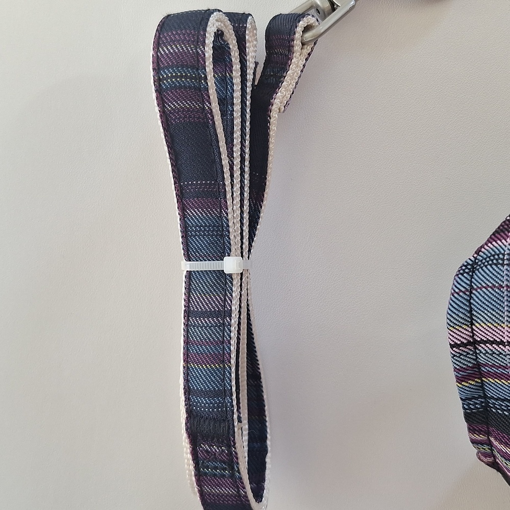 Plaid Bow Dress Dog Cat Harness Leash Set - Picture 7 of 11